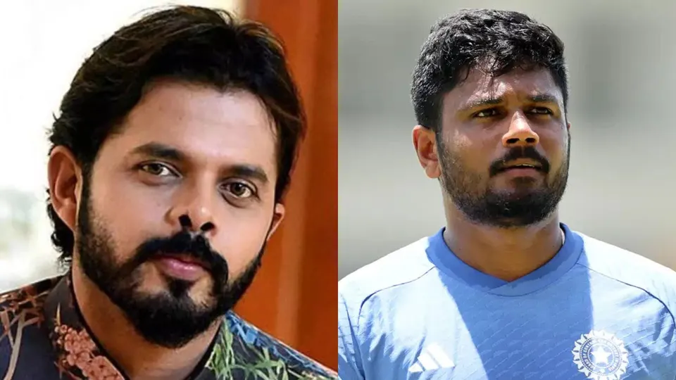 Santakumaran Sreesanth (L), Sanju Samson (R)
