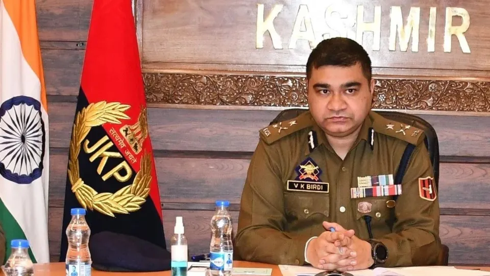 Top of cop of Jammu and Kashmir VK Birdi image