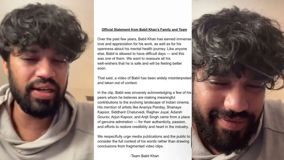 Baabil Khan viral insta post