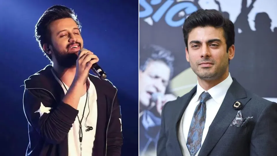 Atif Aslam (L), Fawad Khan (R)