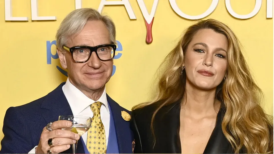 Paul Fig with Blake Lively
