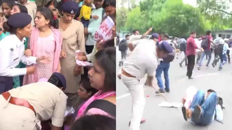 Lathi charged on BPSC aspirants