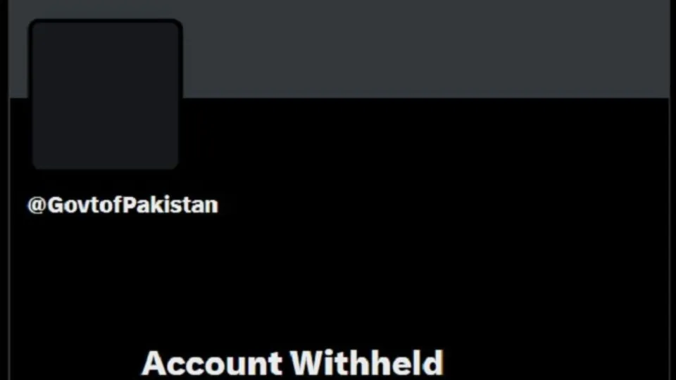 Pakistan X Account Blocked