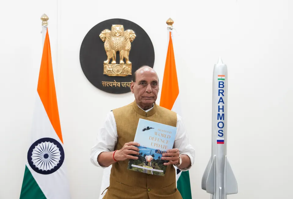 Rajnath Singh inaugurates BrahMos testing facility in Lucknow.