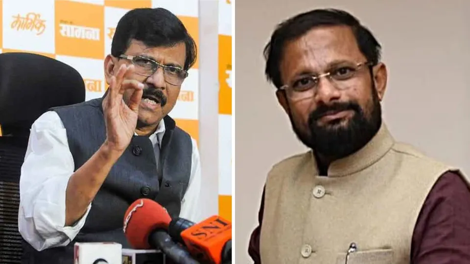 sanjay Raut (L), Naresh Mhaske (R)