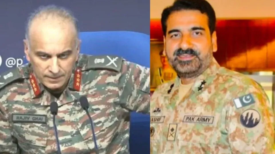 India DGMO Rajiv Gahi, Pak DGMO