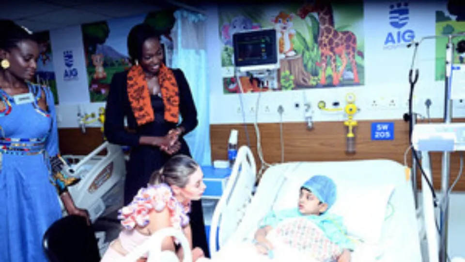 Miss world delegates visit AIG Hospital