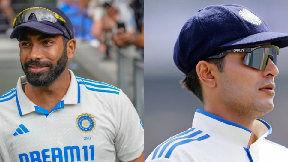 Jasprit Bumrah (L), Shubman Gill (R)
