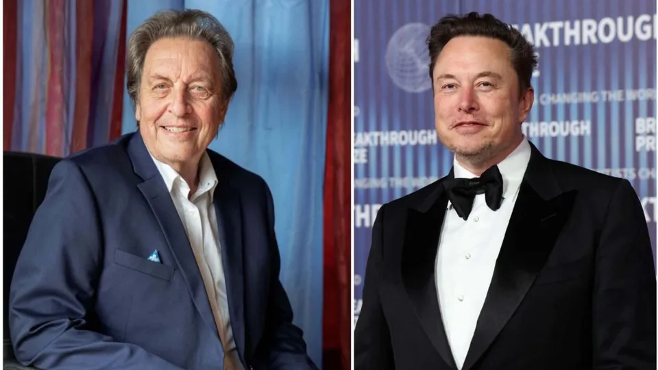 Errol Musk (L), Elon Musk (R)