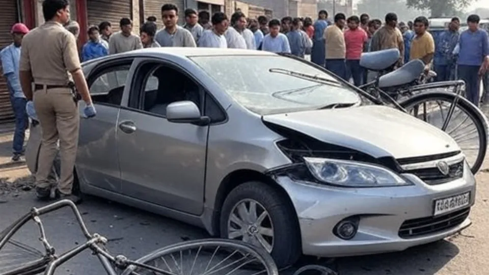 teenager car accident Janakpuri