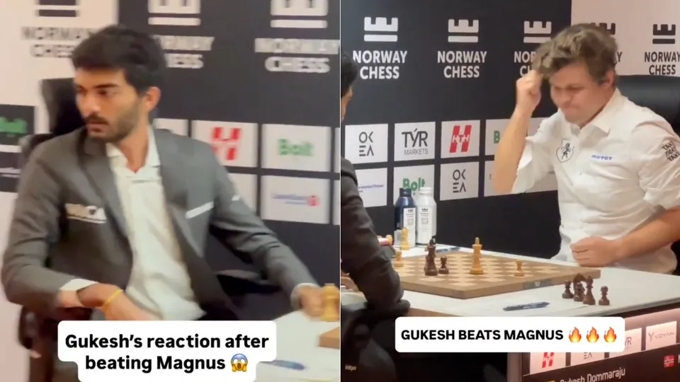 Gukesh beats Magnus Carlsen