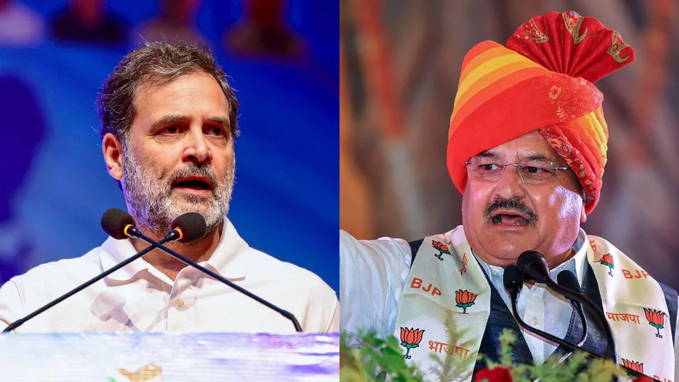 Rahul Gandhi JP Nadda