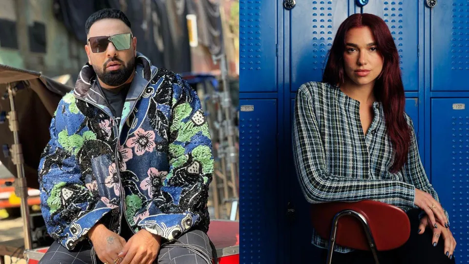 Badshah (L), Dua Lipa (R)