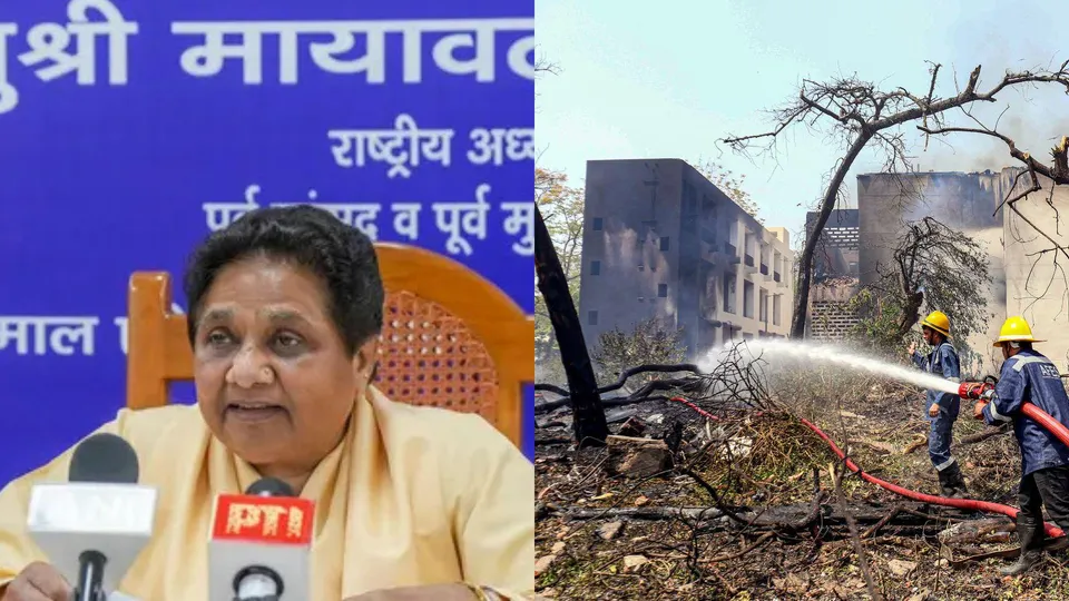 Mayawati on plane crash