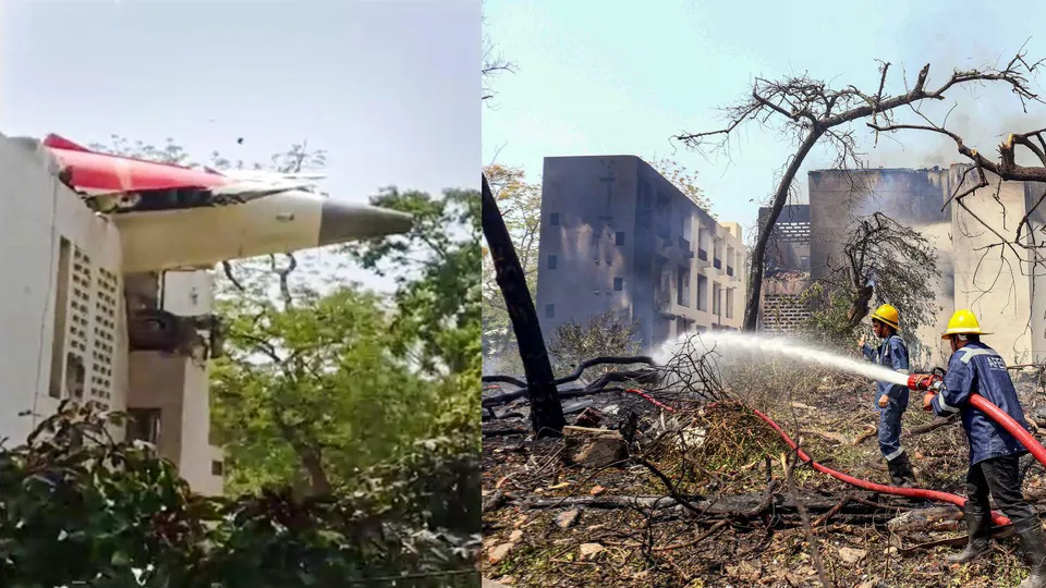 Plane crash near Ahmedabad airport 