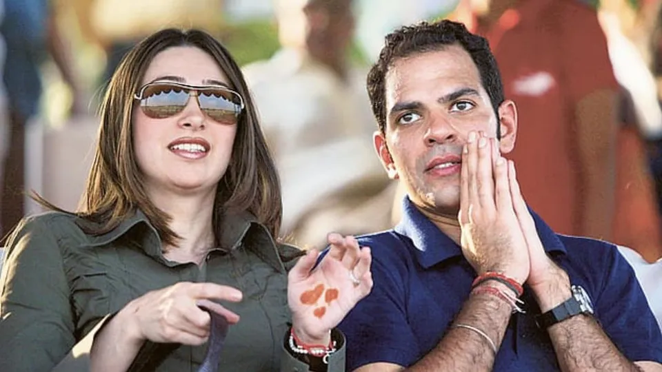 An undated file photo of Karishma Kapoor and Sunjay Kapur
