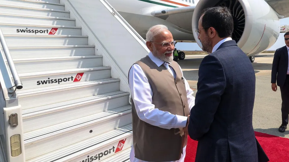 PM Narendra Modi arrives in Cyprus 