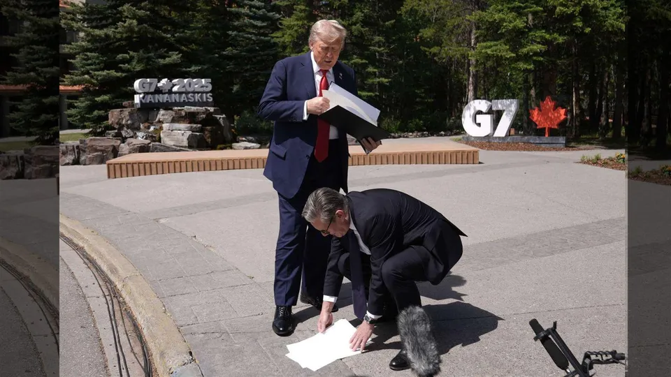 Keir Starmer Donald Trump G7 Summit
