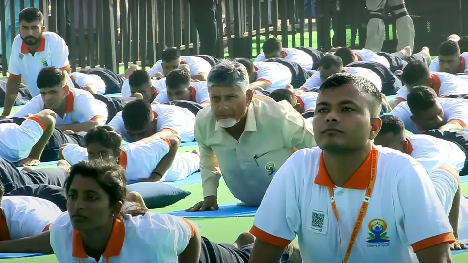 Chandrababu Naidu International Yoga Day