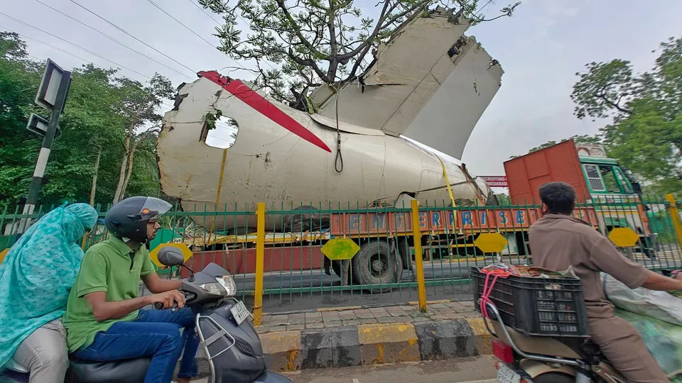 Air India Plane Crash Wreckage
