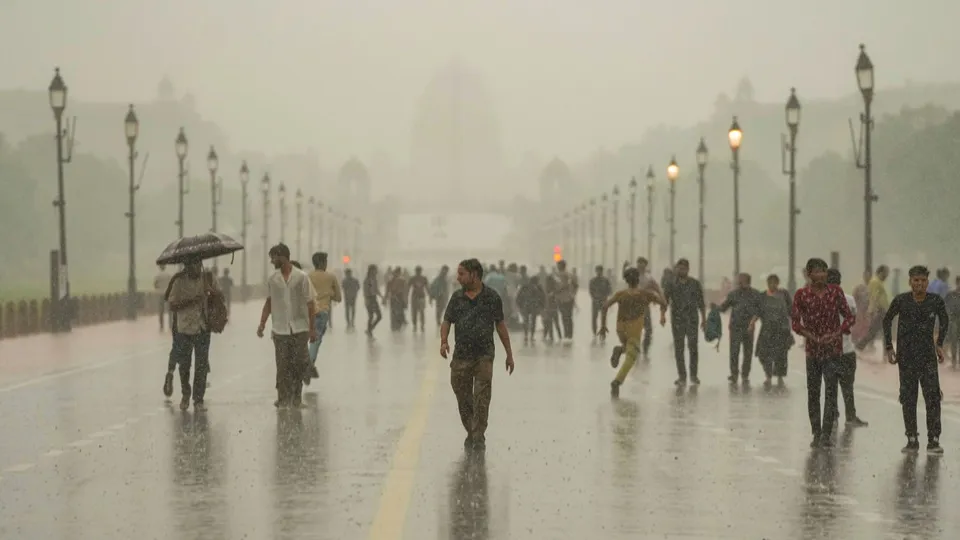 India Gate Delhi Rains Delhi Monsoon