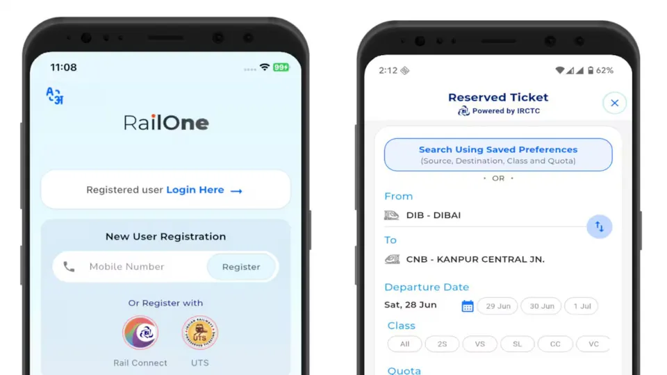 RailOne application