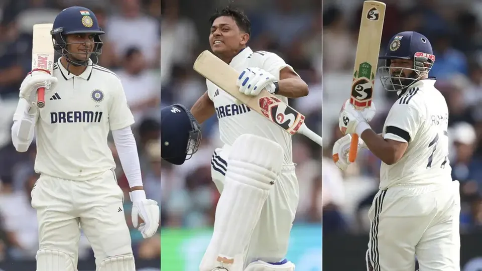 Shubman Gill Yashasvi Jaiswal Rishabh Pant Indian Cricket Team