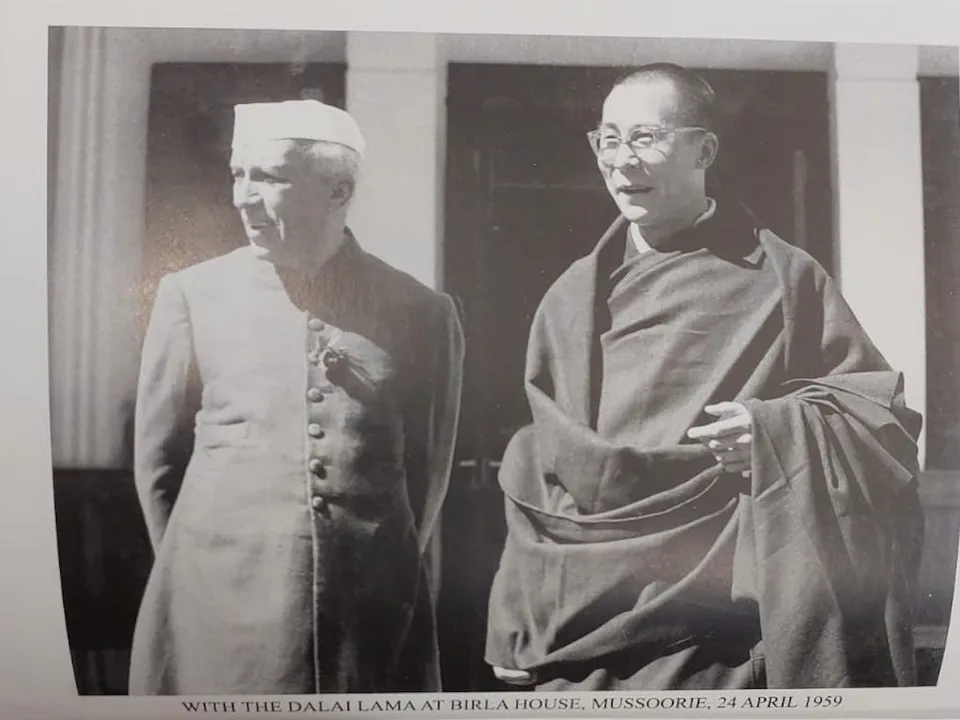 Pandit Jawaharlal Nehru with Dalai Lama in 1959