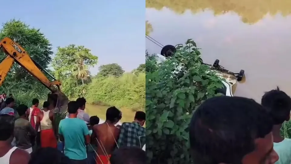 Car falls into canal in Patna