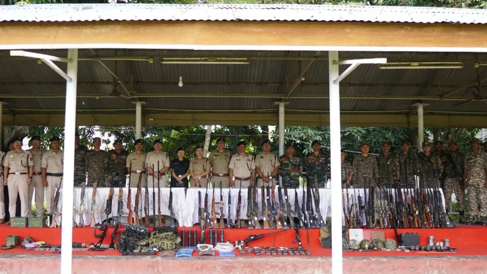 Manipur Police Arms Seizure
