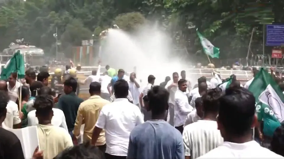 Odisha Secretariat BJD Protest