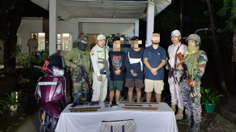 Manipur Police Militants Arrest Imphal