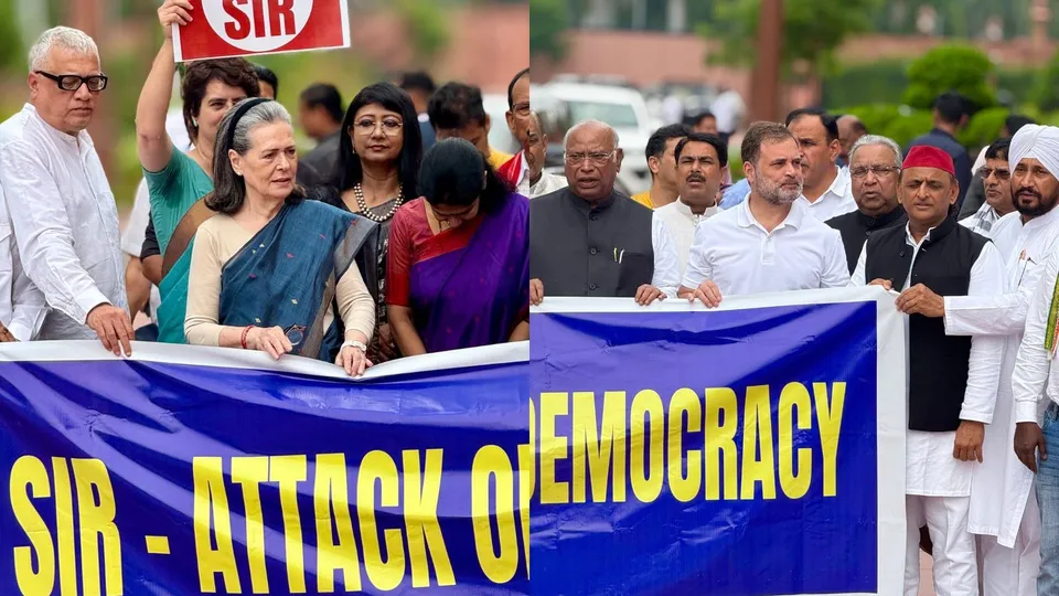 Sonia Gandhi Bihar SIR Protest