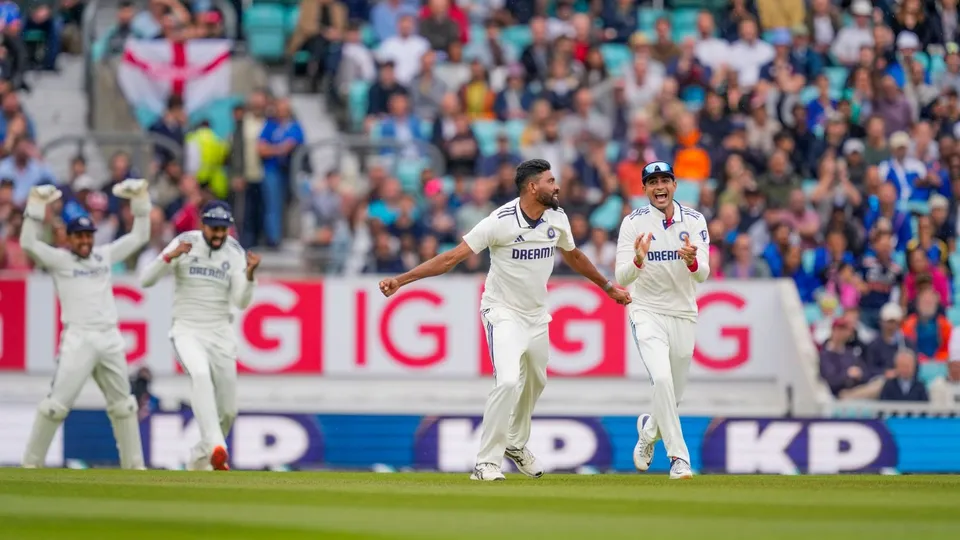 Mohammed Siraj India vs England Oval Test Indian Cricket Team