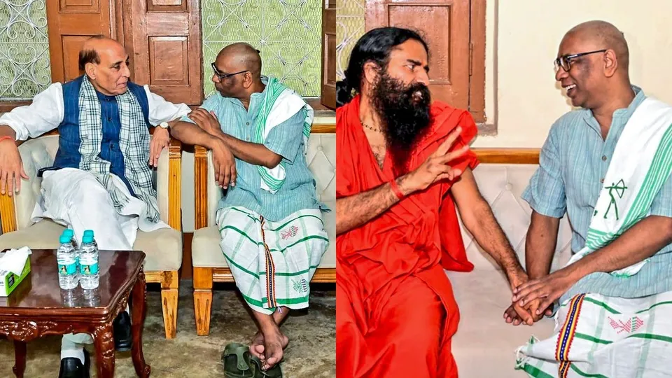 Rajnath Singh Ramdev Hemant Soren Shibu Soren