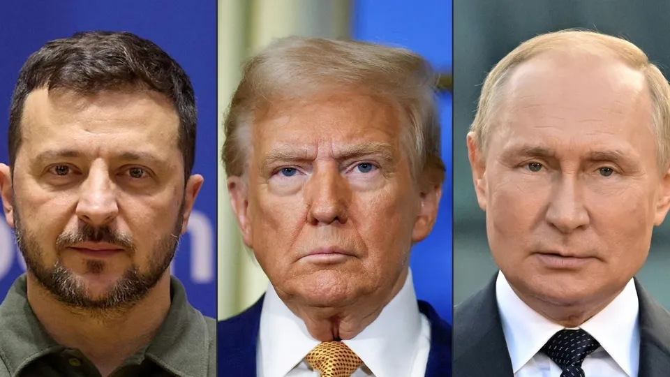 Volodymyr Zelenskyy Donald Trump Vladimir Putin