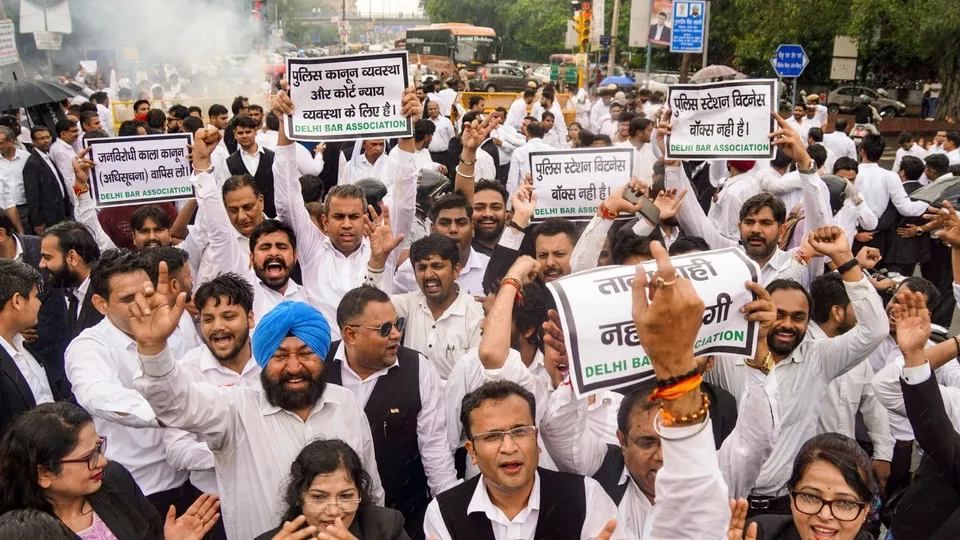 Lawyers strike in Delhi