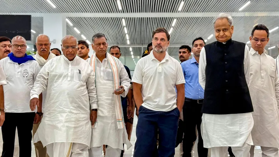 Rahul Gandhi Mallikarjun Kharge Ashok Gehlot