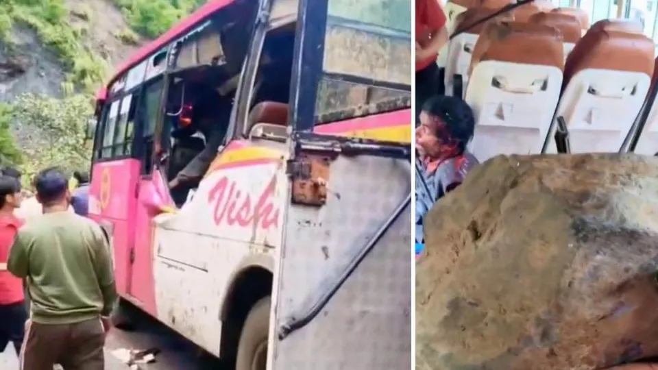 Shimla Bus Boulder Accident