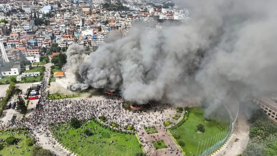 Nepal Protests Singha Durbar