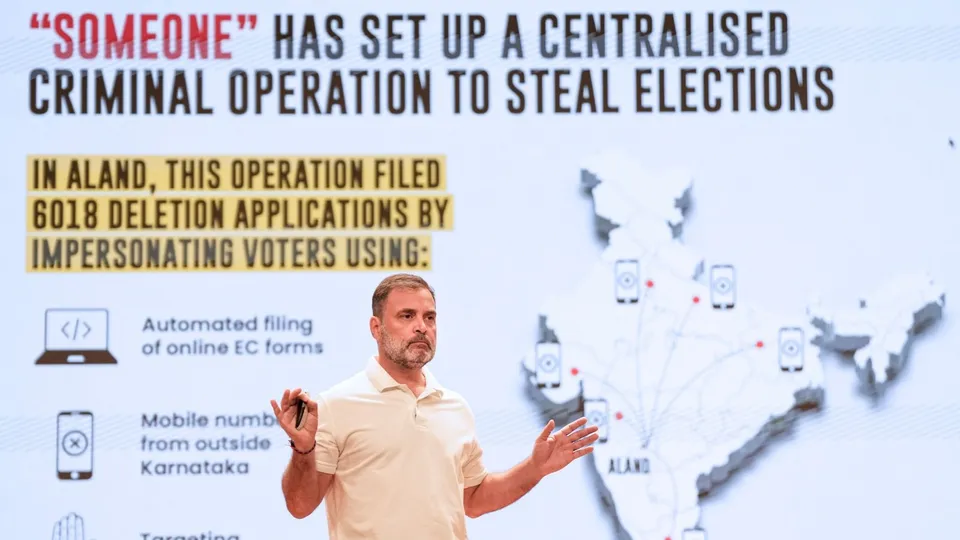 Rahul Gandhi Vote Chori Aland Election Commission