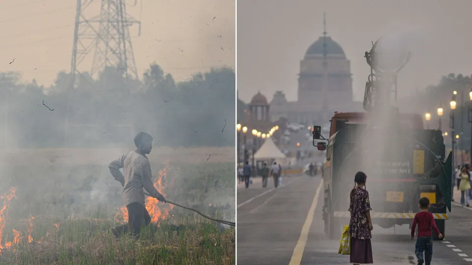 Stubble burning delhi pollution