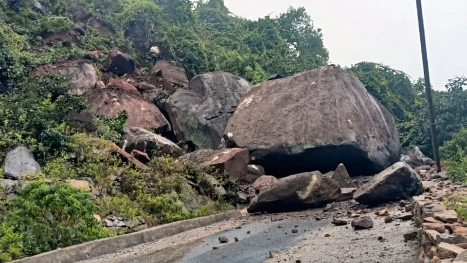 Cyclone Montha Gajapati Landslides Odisha