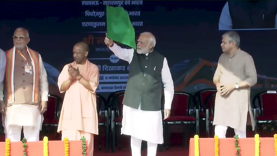 Narendra Modi Vande Bharat PM Modi in Varanasi