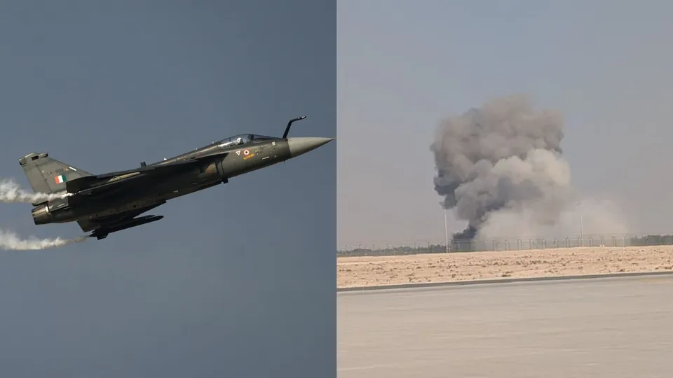 Tejas Fighter Crash Dubai Air Show