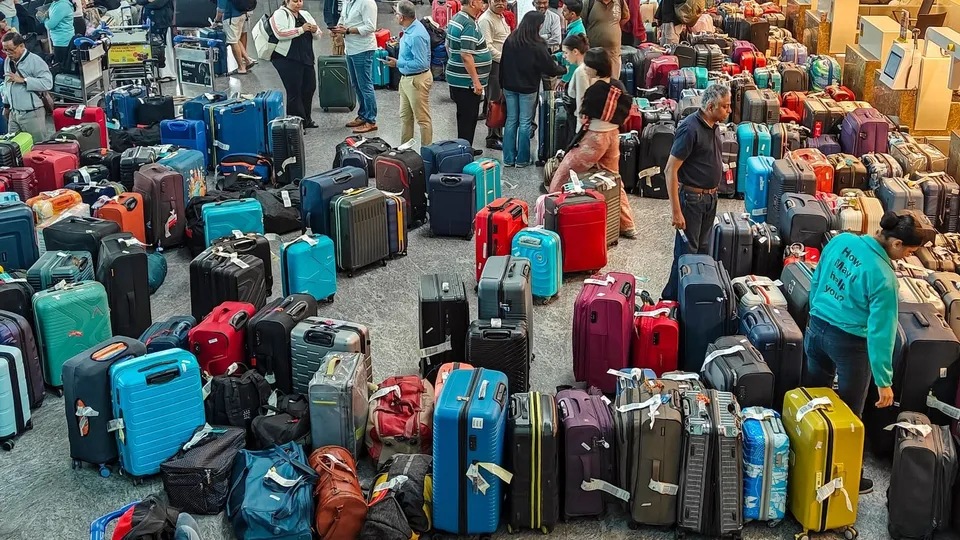 Bengaluru Airport Luggage IndiGo Flight Cancellations