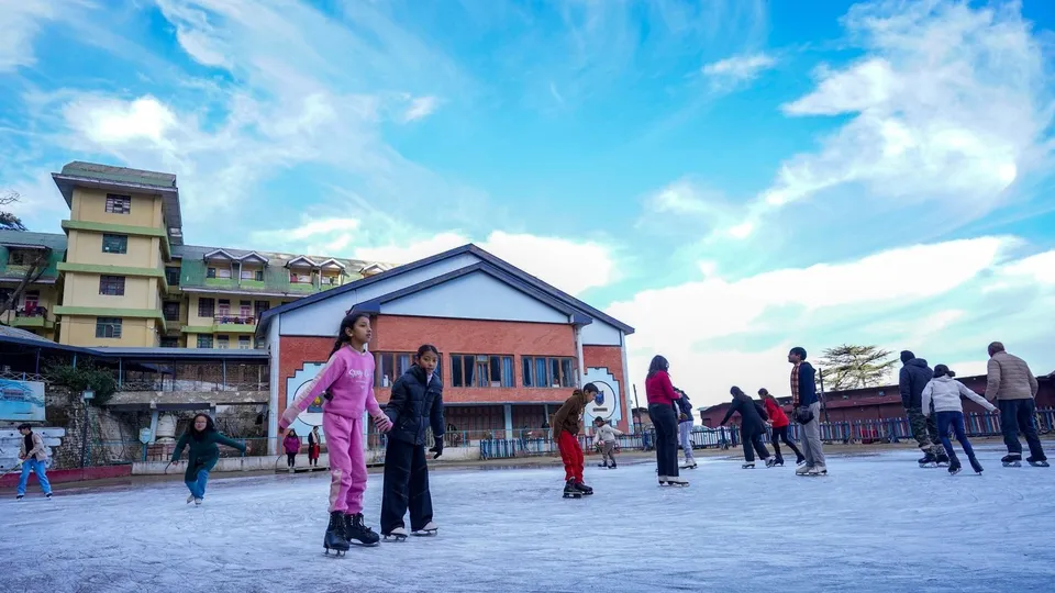 Ice skating in Shimla