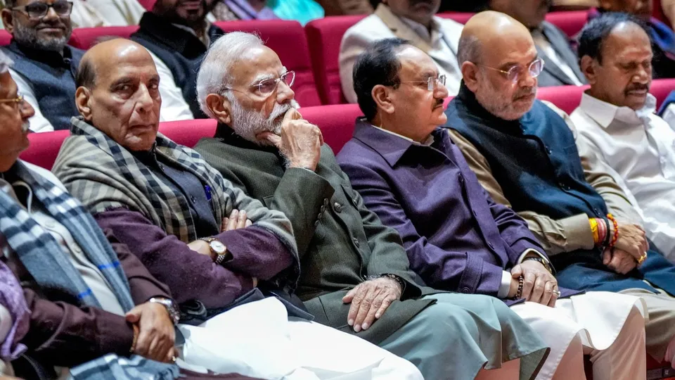 Narendra Modi rajnath Singh JP Nadda Amit Shah BJP party