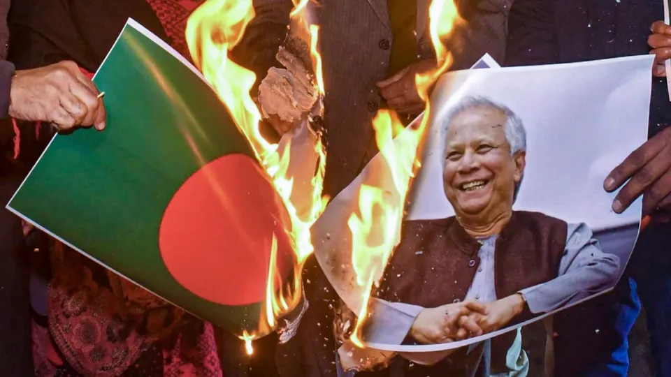 Bangladesh High Commission Protest Muhammad Yunus Bangladesh Crisis