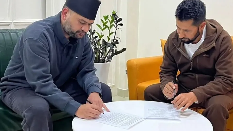 Balendra Shah and Rabi Lamichhane